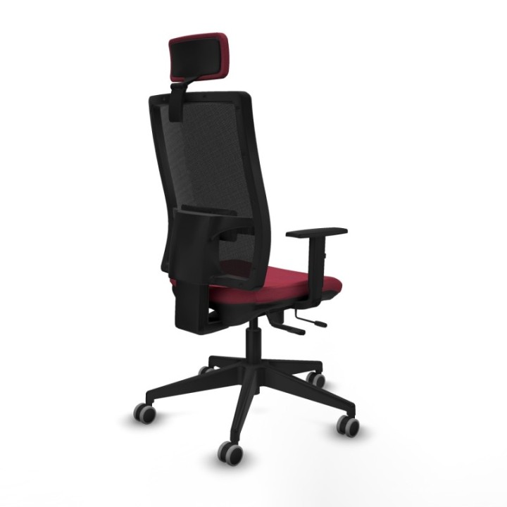 Horna traslack malla negra bali granate brazos 1D base piramidal cabecero 2D ruedas 65mm engomadas