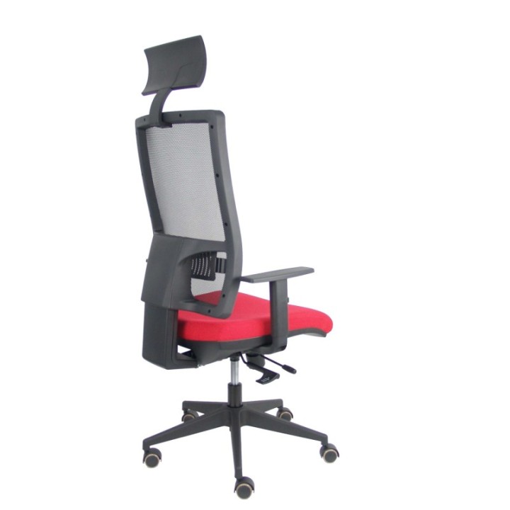 Silla Horna traslack bali rojo brazos regulables ruedas parqué y cabecero