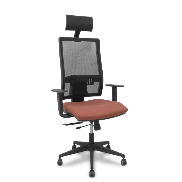 Silla Horna traslack bali marrón brazos regulables ruedas parqué y cabecero