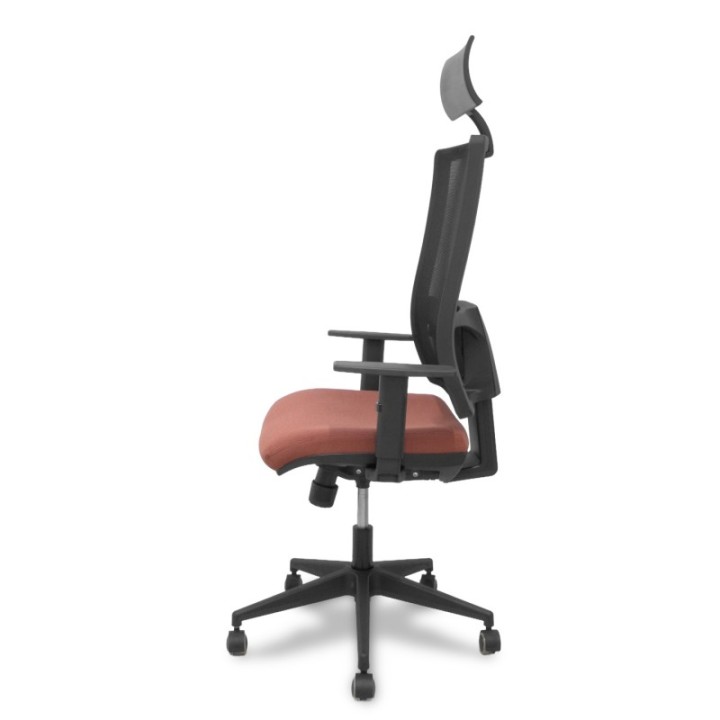 Silla Horna traslack bali marrón brazos regulables ruedas parqué y cabecero