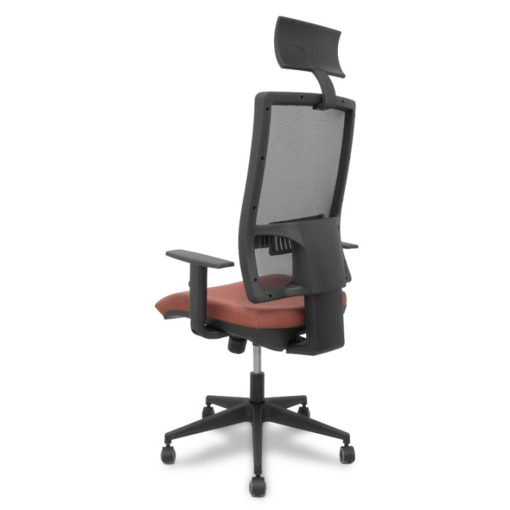 Silla Horna traslack bali marrón brazos regulables ruedas parqué y cabecero