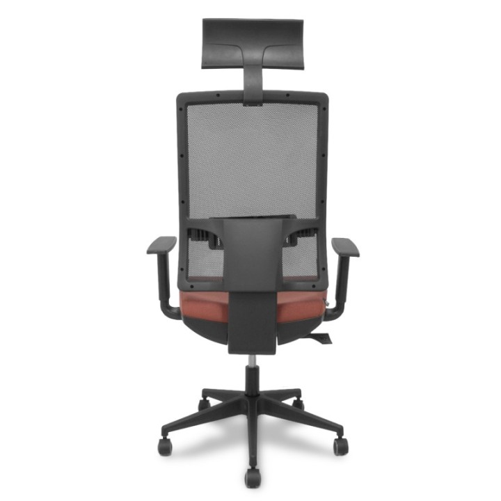 Silla Horna traslack bali marrón brazos regulables ruedas parqué y cabecero