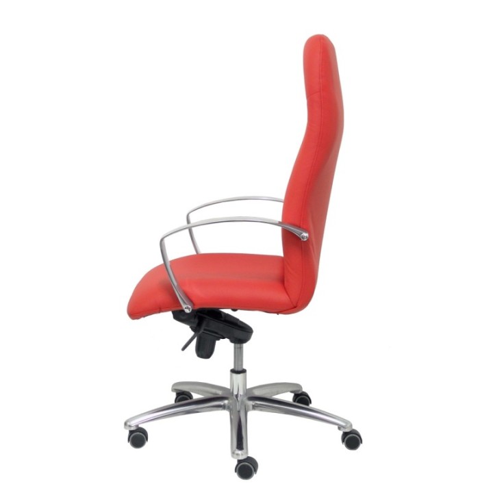 Sillón Caudete piel rojo ferrari