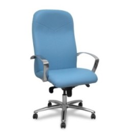 Sillón Caudete similpiel azul claro