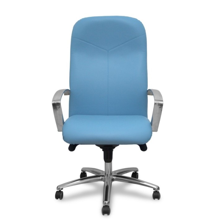 Sillón Caudete similpiel azul claro