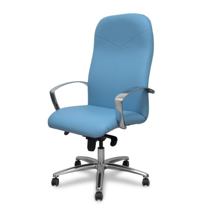 Sillón Caudete similpiel azul claro