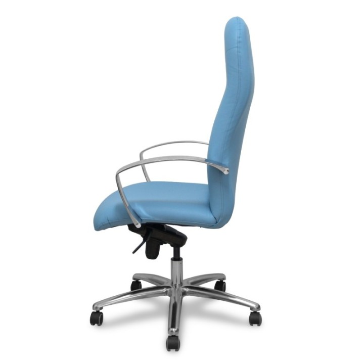 Sillón Caudete similpiel azul claro