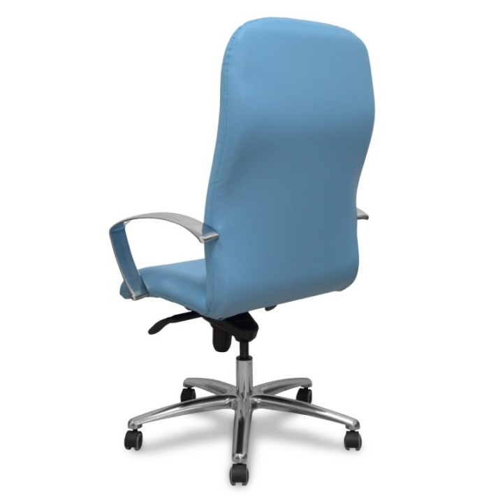 Sillón Caudete similpiel azul claro