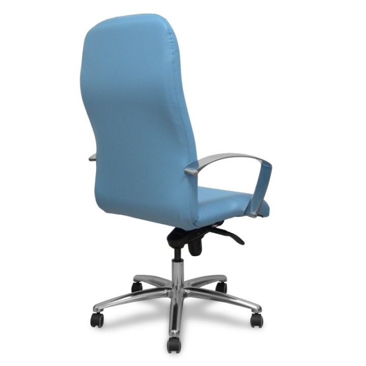 Sillón Caudete similpiel azul claro