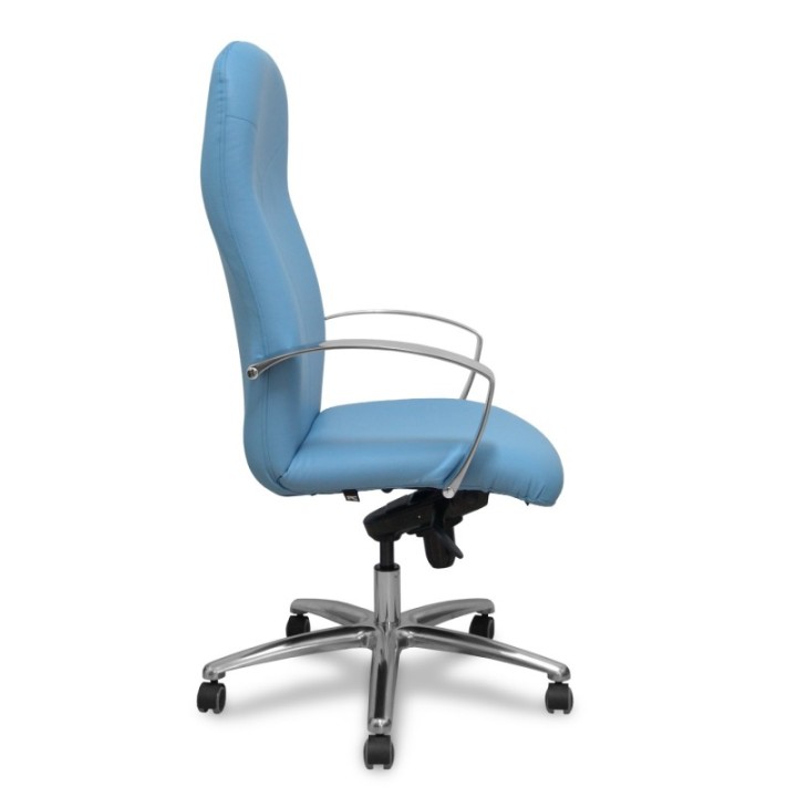 Sillón Caudete similpiel azul claro