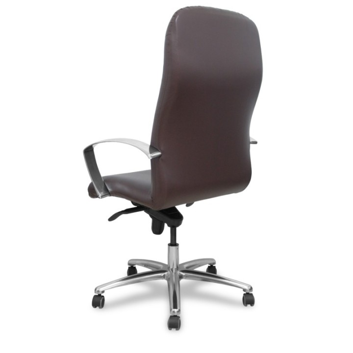 Sillón Caudete similpiel marrón oscuro