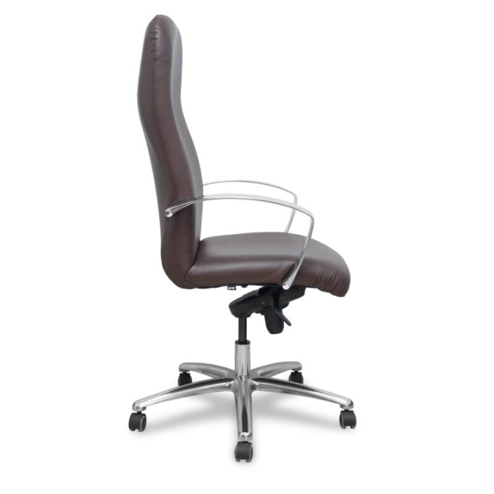 Sillón Caudete similpiel marrón oscuro