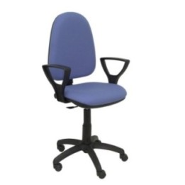 Silla Aýna bali azul claro con brazos