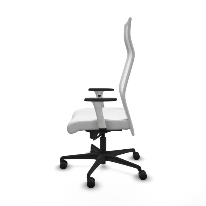 Albacete malla sincro malla blanca bali blanco brazos blancos base nailon ruedas 65 mm nailon