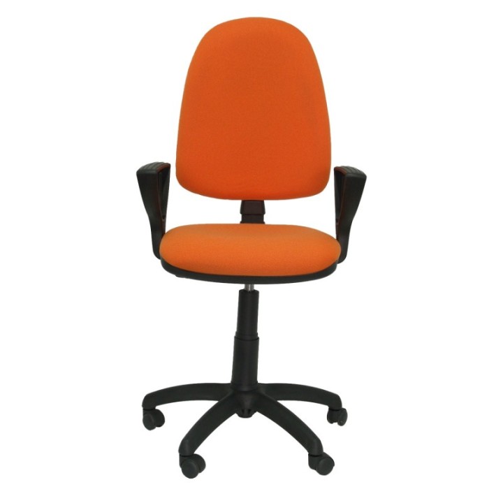 Silla Aýna bali naranja claro con brazos