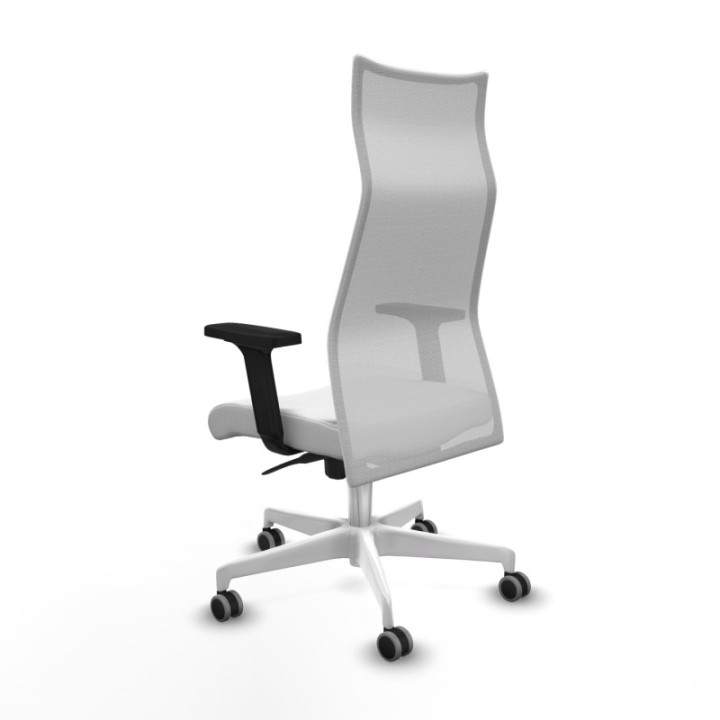 Albacete malla sincro malla blanca bali blanco brazos 2D base blanca ruedas 65mm engomadas