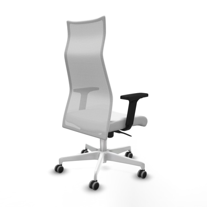 Albacete malla sincro malla blanca bali blanco brazos 2D base blanca ruedas 65mm engomadas