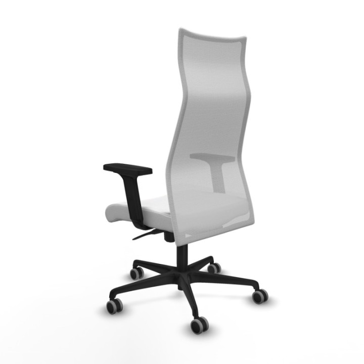 Albacete malla sincro malla blanca bali blanco brazos 2D base nailon ruedas 65mm engomadas