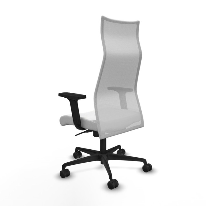 Albacete malla sincro malla blanca bali blanco brazos 2D base nailon ruedas 65 mm nailon