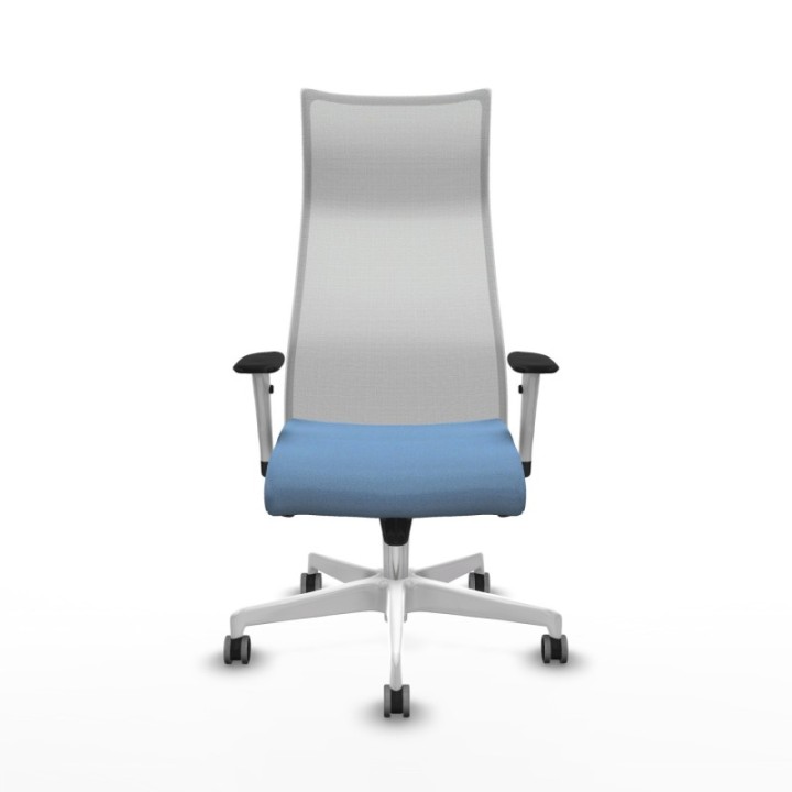 Albacete malla sincro malla blanca bali azul cielo brazos blancos base blanca ruedas 65mm engomadas