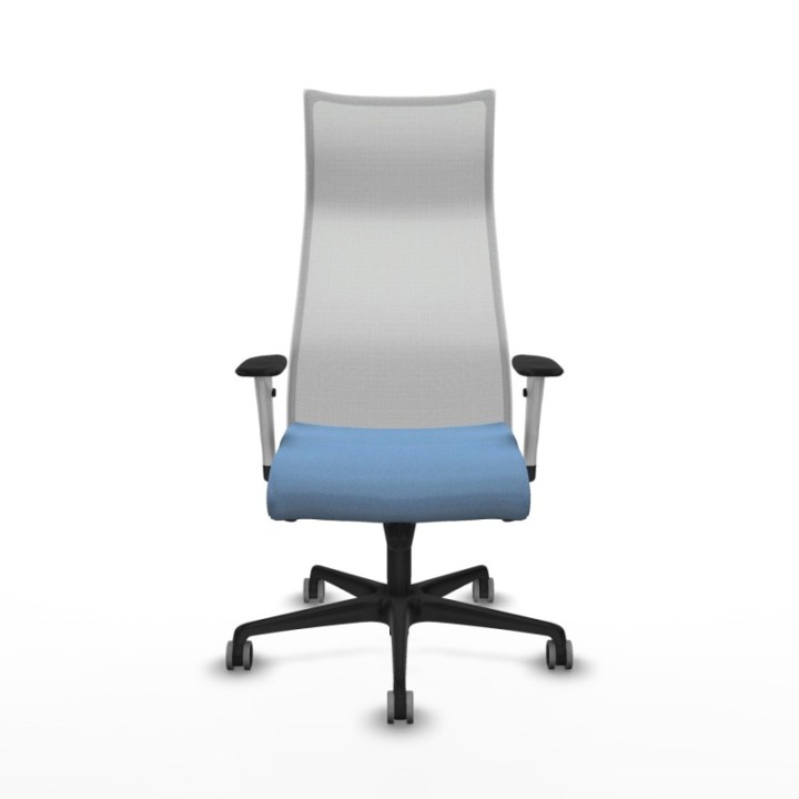 Albacete malla sincro malla blanca bali azul cielo brazos blancos base nailon ruedas 65mm engomadas