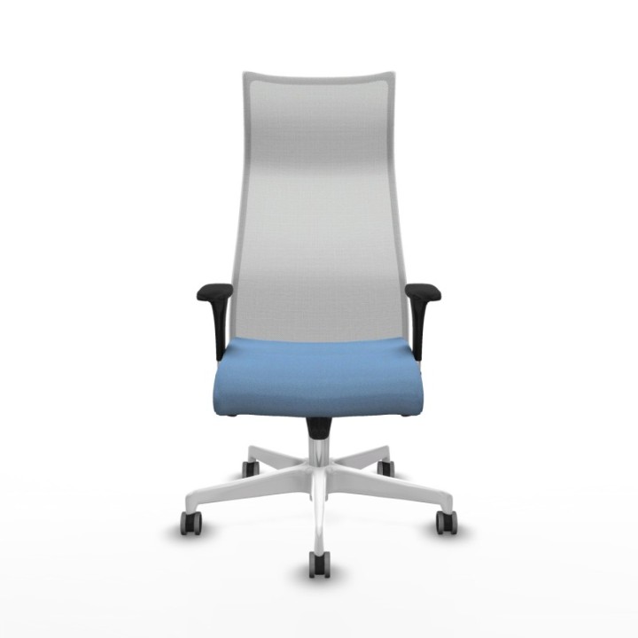 Albacete malla sincro malla blanca bali azul cielo brazos 1D base blanca ruedas 65mm engomadas