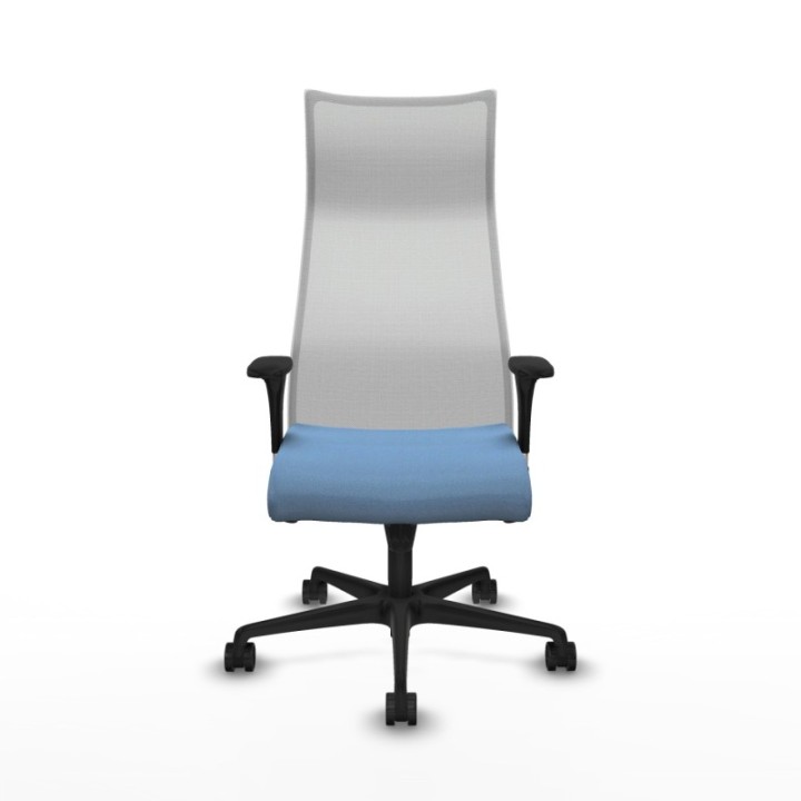 Albacete malla sincro malla blanca bali azul cielo brazos 1D base nailon ruedas 65 mm nailon