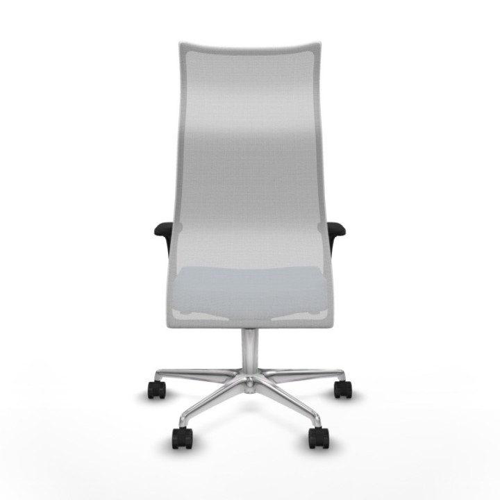 Albacete malla sincro malla blanca bali azul cielo brazos 1D base aluminio ruedas 65 mm nailon