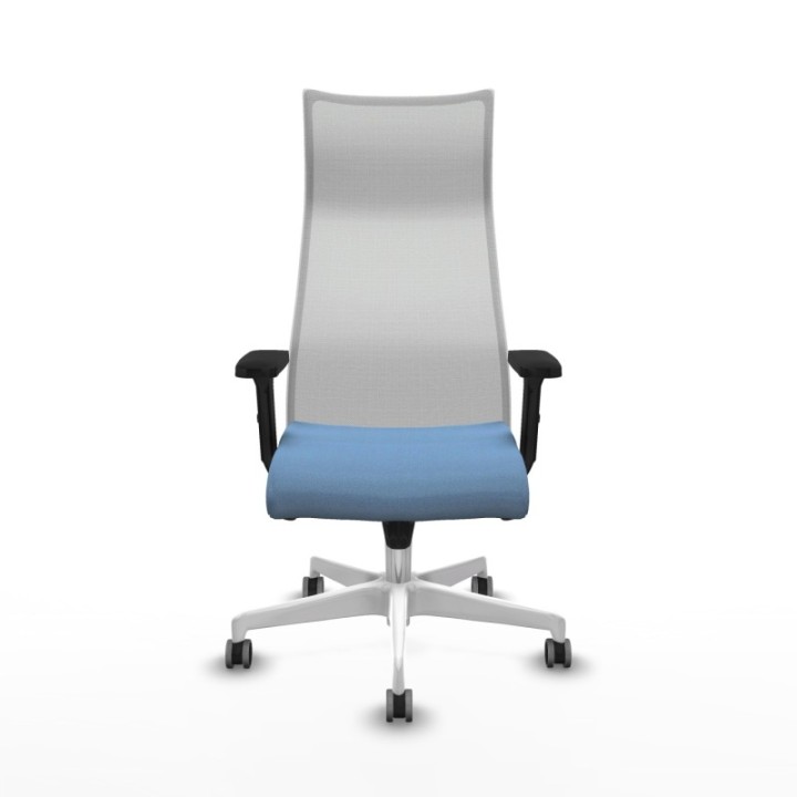 Albacete malla sincro malla blanca bali azul cielo brazos 2D base blanca ruedas 65mm engomadas