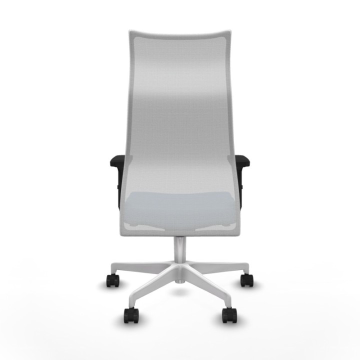 Albacete malla sincro malla blanca bali azul cielo brazos 2D base blanca ruedas 65 mm nailon