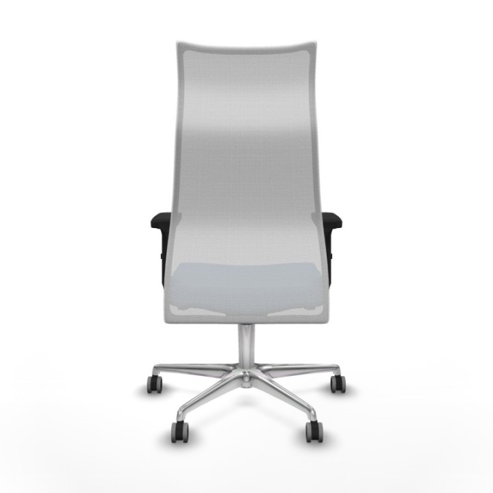 Albacete malla sincro malla blanca bali azul cielo brazos 2D base aluminio ruedas 65mm engomadas