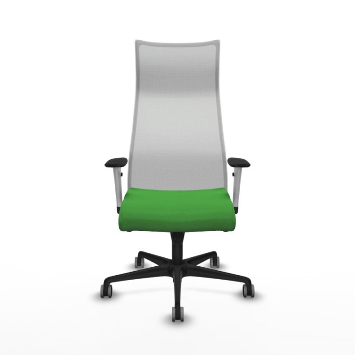 Albacete malla sincro malla blanca bali verde brazos blancos base nailon ruedas 65mm engomadas