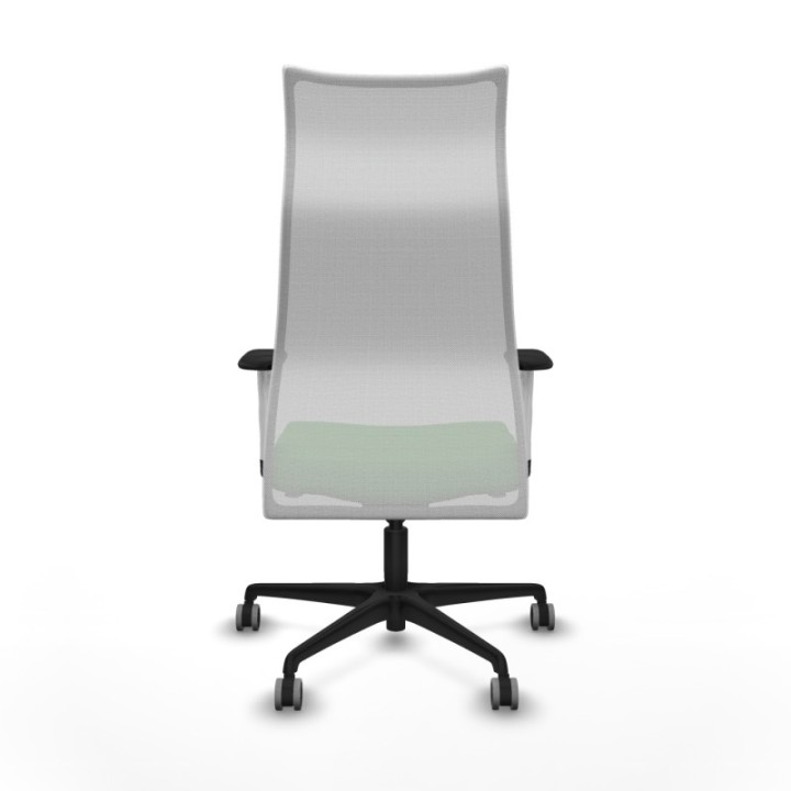 Albacete malla sincro malla blanca bali verde brazos blancos base nailon ruedas 65mm engomadas