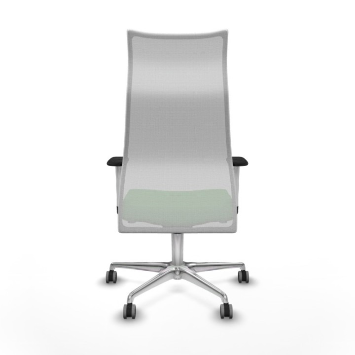 Albacete malla sincro malla blanca bali verde brazos blancos base aluminio ruedas 65mm engomadas