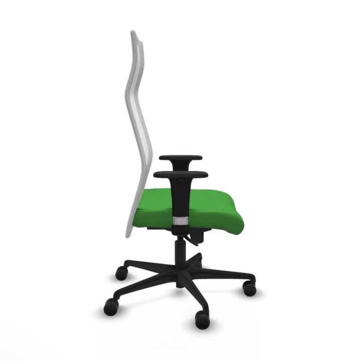 Albacete malla sincro malla blanca bali verde brazos 1D base nailon ruedas 65 mm nailon