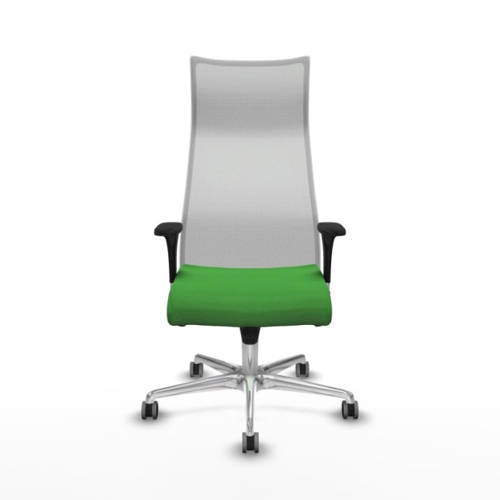 Albacete malla sincro malla blanca bali verde brazos 1D base aluminio ruedas 65mm engomadas