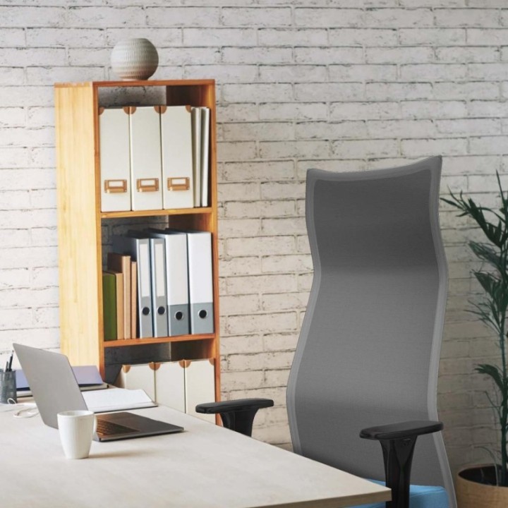 Albacete malla sincro malla blanca bali verde brazos 1D base aluminio ruedas 65 mm nailon