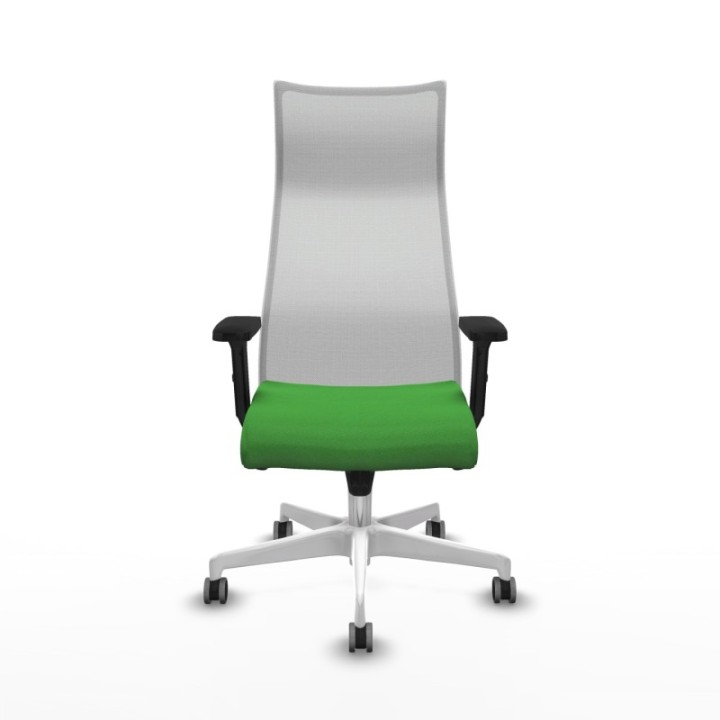 Albacete malla sincro malla blanca bali verde brazos 2D base blanca ruedas 65mm engomadas