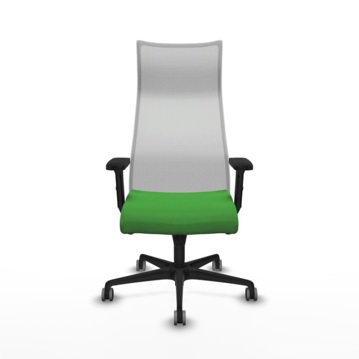 Albacete malla sincro malla blanca bali verde brazos 2D base nailon ruedas 65mm engomadas