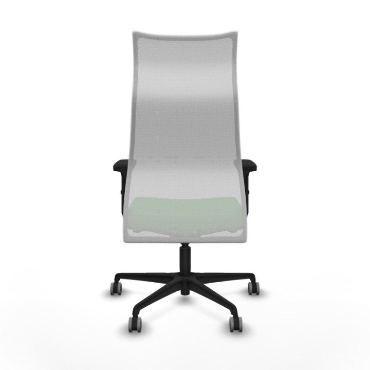 Albacete malla sincro malla blanca bali verde brazos 2D base nailon ruedas 65mm engomadas