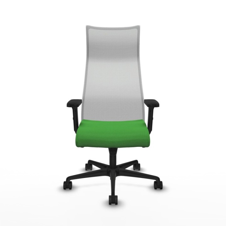 Albacete malla sincro malla blanca bali verde brazos 2D base nailon ruedas 65 mm nailon