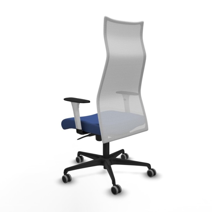 Albacete malla sincro malla blanca bali azul marino brazos blancos base nailon ruedas 65mm engomadas