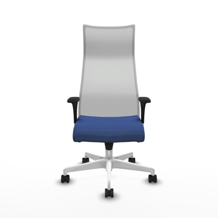 Albacete malla sincro malla blanca bali azul marino brazos 1D base blanca ruedas 65 mm nailon