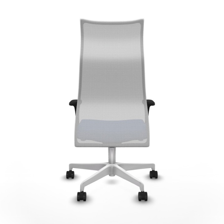 Albacete malla sincro malla blanca bali azul marino brazos 1D base blanca ruedas 65 mm nailon