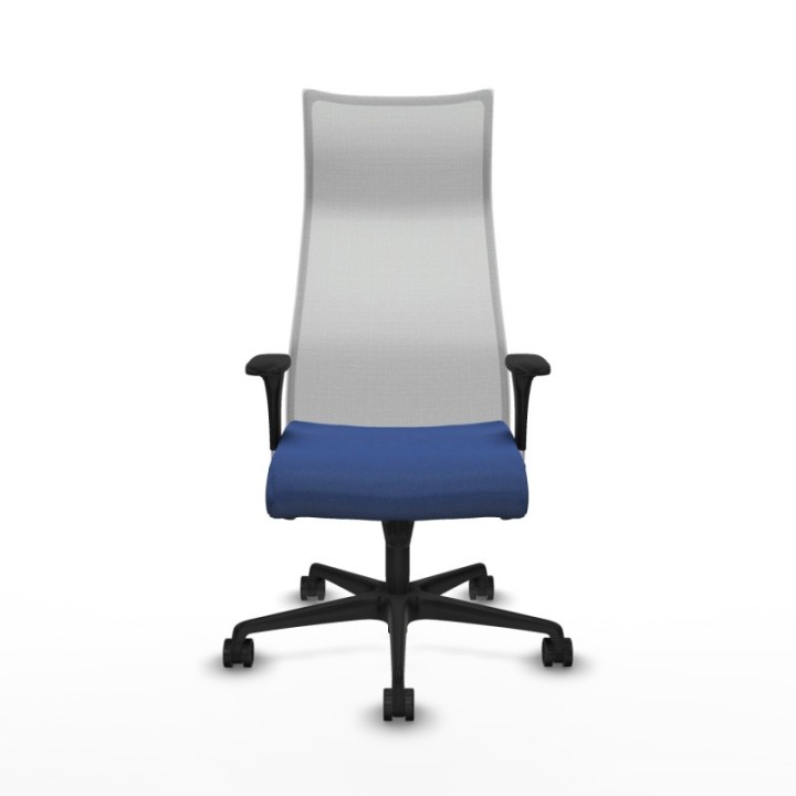 Albacete malla sincro malla blanca bali azul marino brazos 1D base nailon ruedas 65 mm nailon