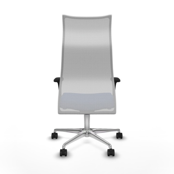 Albacete malla sincro malla blanca bali azul marino brazos 1D base aluminio ruedas 65 mm nailon