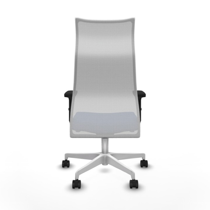 Albacete malla sincro malla blanca bali azul marino brazos 2D base blanca ruedas 65 mm nailon