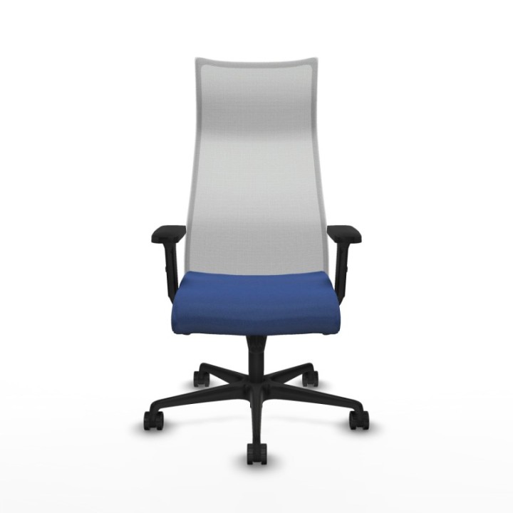 Albacete malla sincro malla blanca bali azul marino brazos 2D base nailon ruedas 65 mm nailon