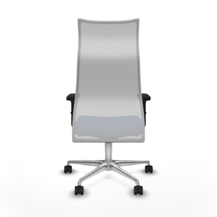 Albacete malla sincro malla blanca bali azul marino brazos 2D base aluminio ruedas 65 mm nailon