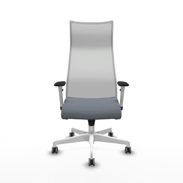 Albacete malla sincro malla blanca bali gris brazos blancos base blanca ruedas 65mm engomadas